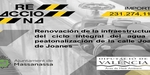 Urbanisme. Renovació de la infraestructura del cicle integral de l'aigua i conversió en zona de vianants del carrer Joan de Joanes