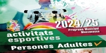 Esports. Programa Municipal d'Esports per a Persones adultes 2024/2025 2a Part